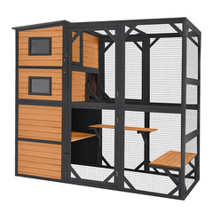 Aivituvin Outdoor Cat Enclosure AIR54, Waterproof Large Pet Enclosure