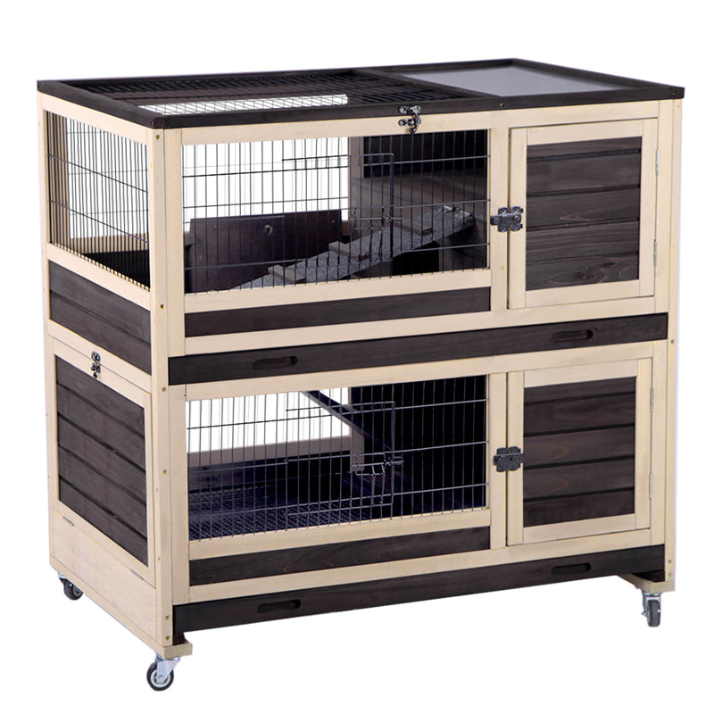 Aivituvin Wooden Guinea Pig Cage