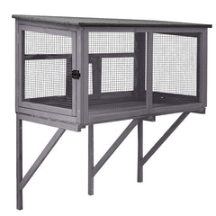 Aivituvin Wooden Window Cat Catio AIR7016, Waterproof Outdoor Cat Enclosure