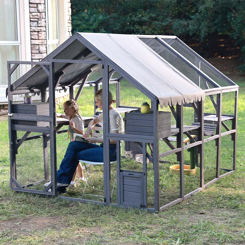 Aivituvin-AIR52 Outdoor Cat Run | Large Cat Enclosure