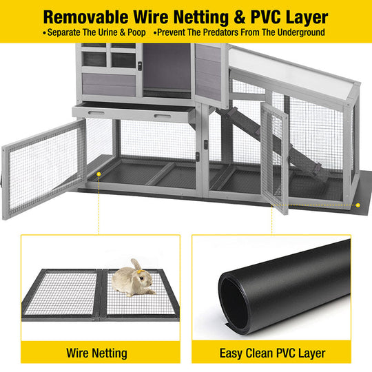 Outdoor and Indoor Rabbit Hutch