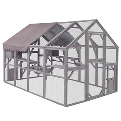 Aivituvin Walk-in Cat Enclosure AIR52, Outdoor Cat Run