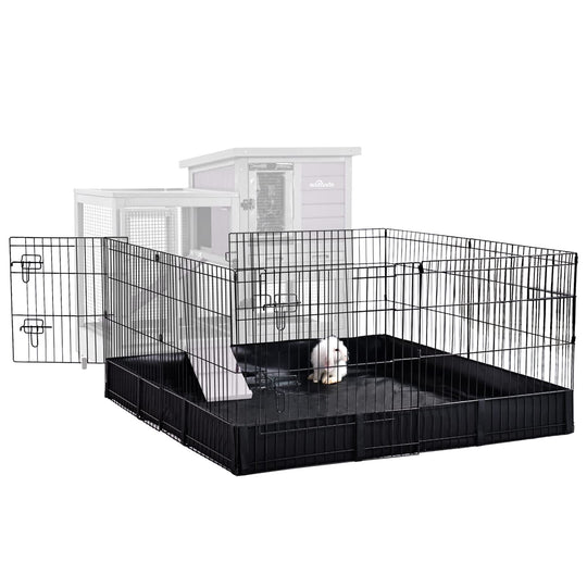 MEDEHOO Pet Playpen, Small Animal Playpen for Rabbits Hamsters Guinea Pigs Cage Exercise Pen and Enclosure Waterproof