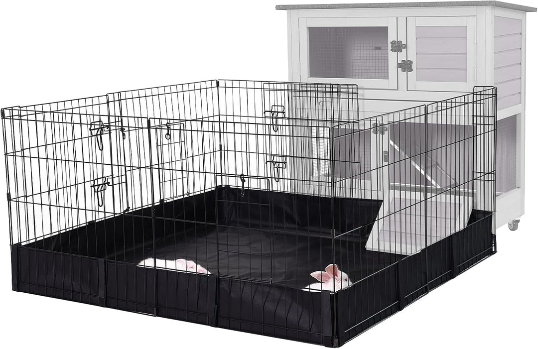 BUTINGLALE Pet Playpen for Small Animal, Rabbit Cage with Waterproof Liner for Indoor &amp; Outdoor Use (Playpen Only) AIR71-77