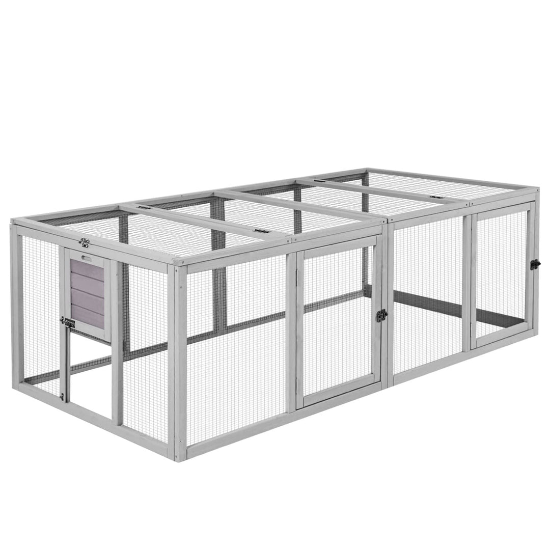 MEDEHOO 20.73 ft² Chicken Coop Extension Chicken Run Large Chicken Pen Rabbit Enclosure Duck House AIR60-WM-67