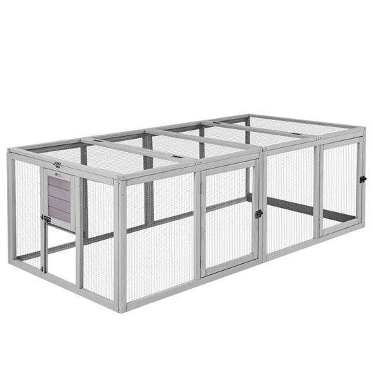 MEDEHOO 20.73 ft² Chicken Coop Extension Chicken Run Large Chicken Pen Rabbit Enclosure Duck House AIR60-WM-67