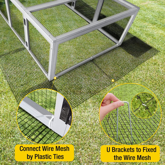 MEDEHOO Chicken Wire Chicken Fence Chicken Wire Mesh Netting Animal Barrier