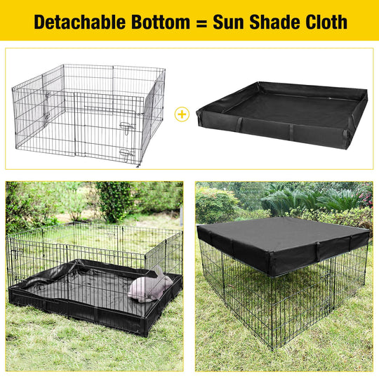 MEDEHOO Pet Playpen, Small Animal Playpen for Rabbits Hamsters Guinea Pigs Cage Exercise Pen and Enclosure Waterproof