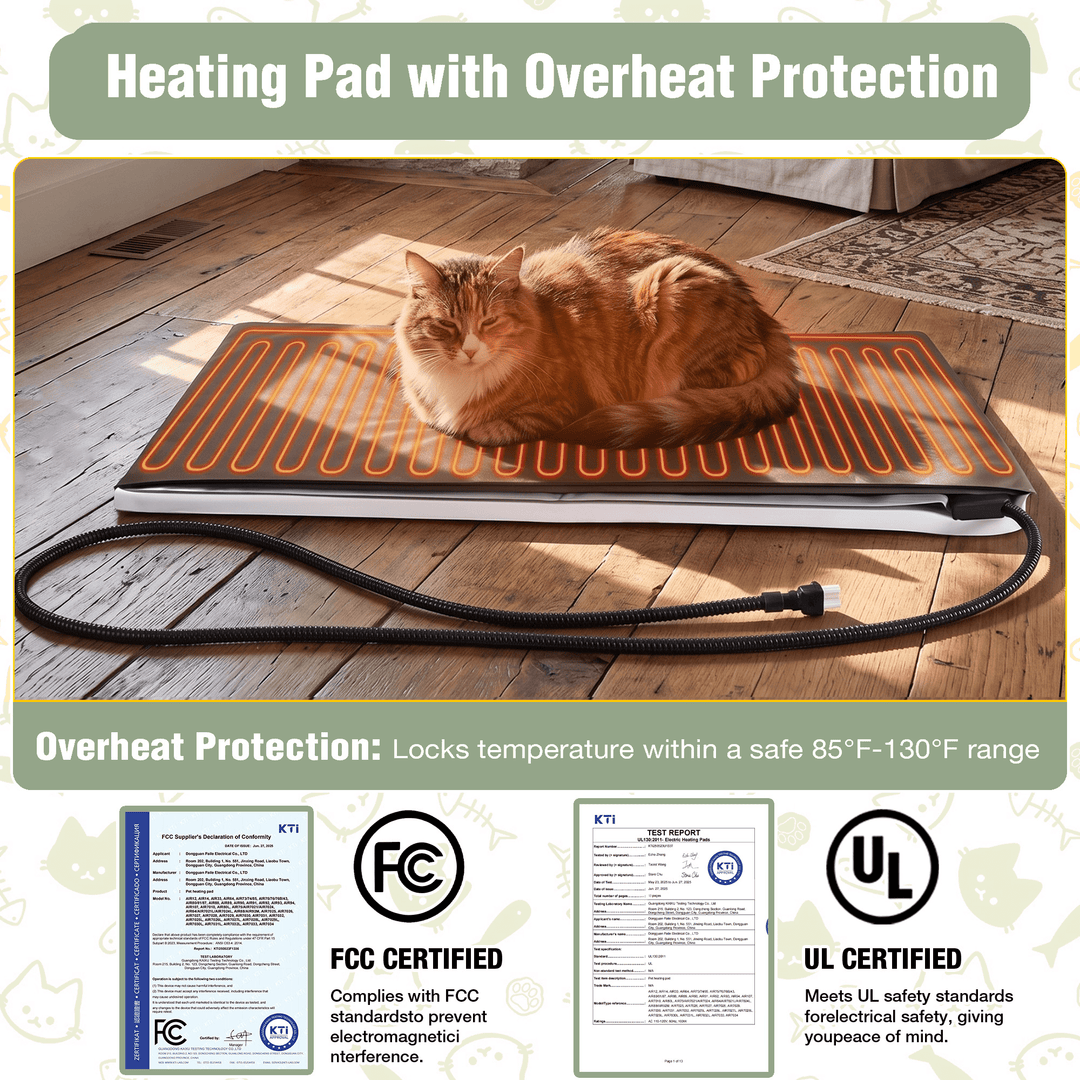 MEDEHOO Heated Cat House with Heating Pad &amp; Insulated Liner for Winter, Insulated Outdoor Cat House for Outdoor Indoor, Weatherproof Two Story Cat Shelter for Feral &amp; Stray Cats, Brown AIR14-WBR-HP-WM