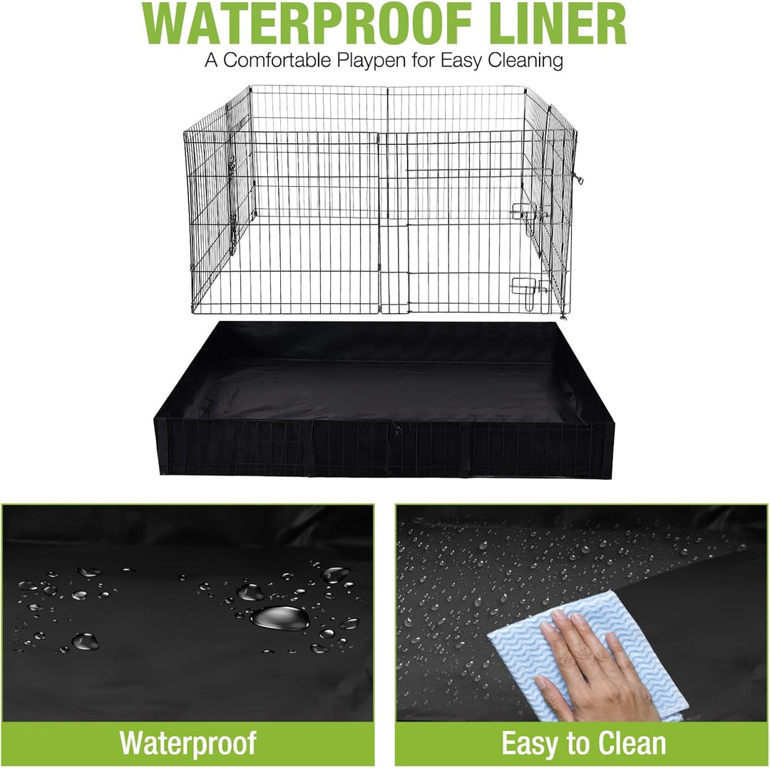 BUTINGLALE Pet Playpen for Small Animal, Rabbit Cage with Waterproof Liner for Indoor &amp; Outdoor Use (Playpen Only) AIR71-77