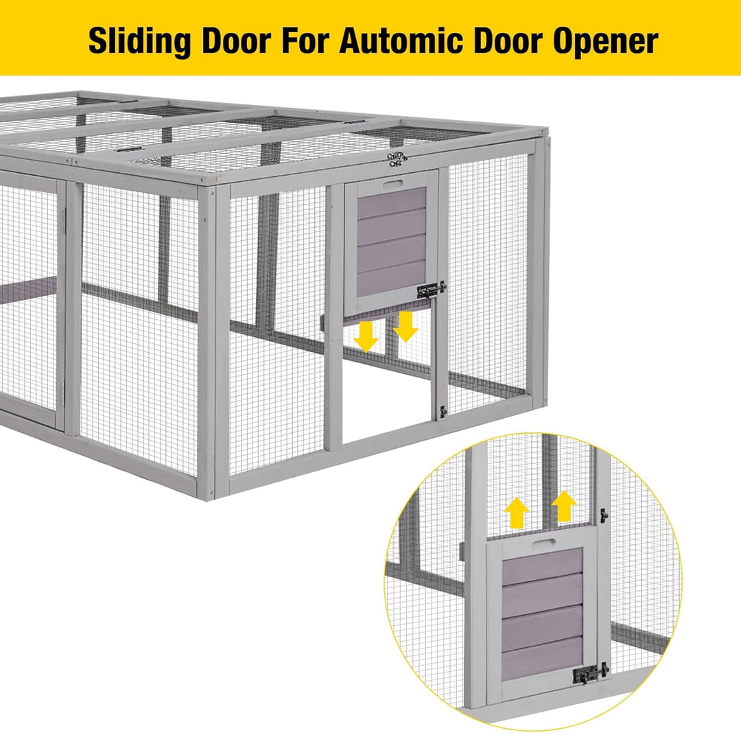 MEDEHOO Chicken Coop Run Extension Rabbit Enclosure Outdoor Duck Playpen 20.73 ft² AIR60-WM-59