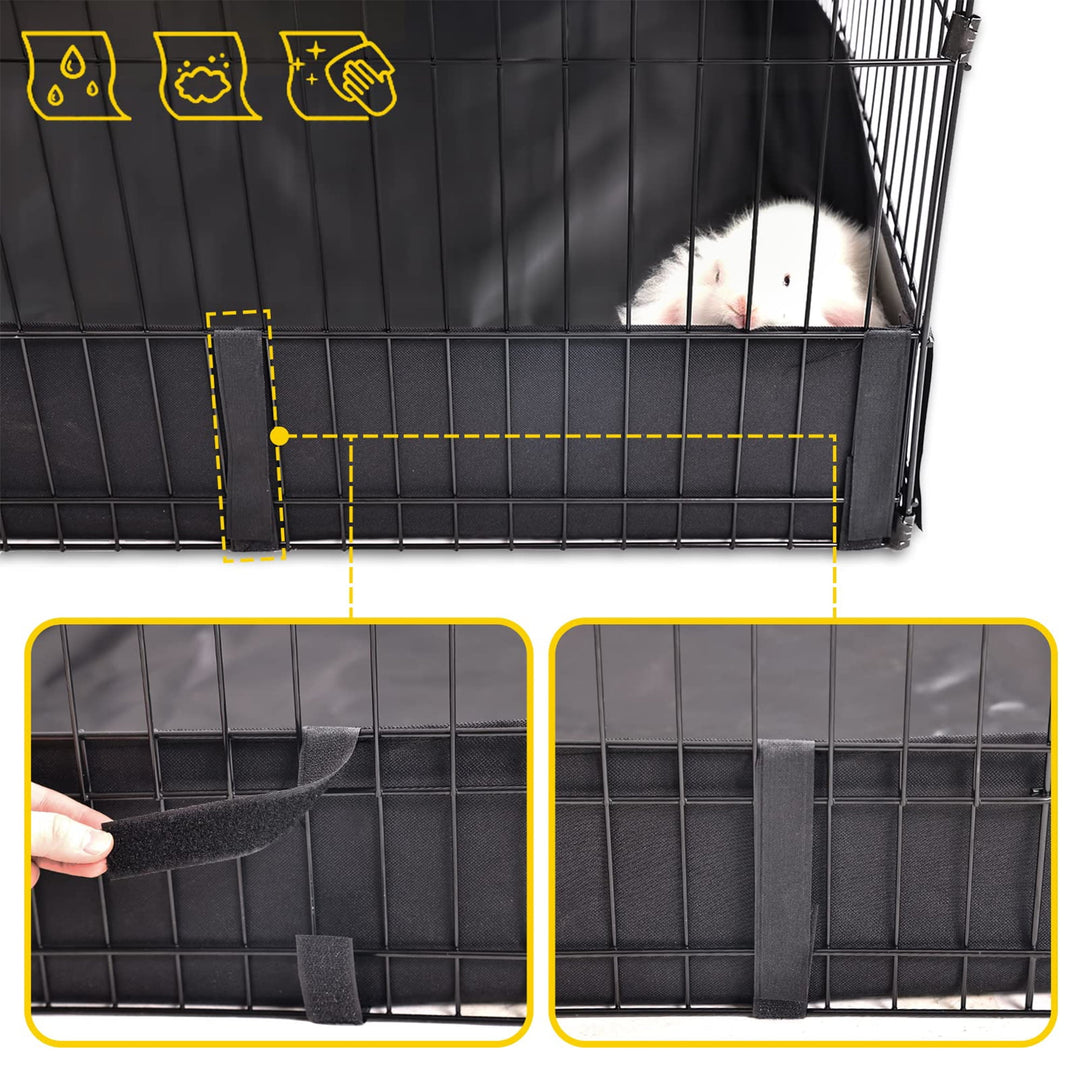 MEDEHOO Pet Playpen, Small Animal Playpen for Rabbits Hamsters Guinea Pigs Cage Exercise Pen and Enclosure Waterproof