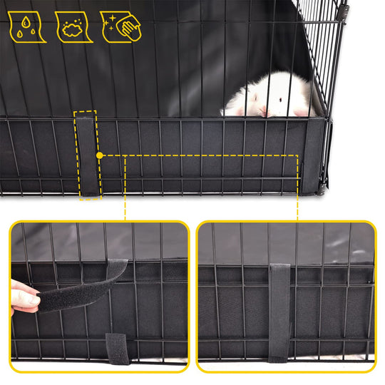 MEDEHOO Pet Playpen, Small Animal Playpen for Rabbits Hamsters Guinea Pigs Cage Exercise Pen and Enclosure Waterproof