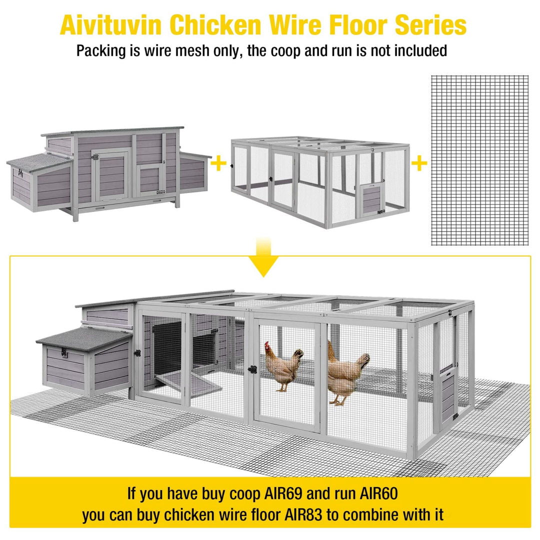 MEDEHOO Chicken Wire Chicken Fence Wire Mesh Netting Cages Animal Barrier Garden Aviary Plant Craft Projects