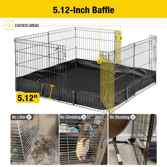 MEDEHOO Pet Playpen Small Animal Playpen for Rabbits Hamsters Guinea Pigs Cage Exercise Pen
