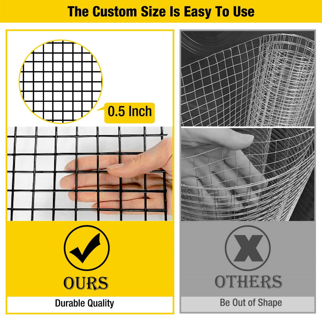 MEDEHOO Chicken Wire Chicken Fence Chicken Wire Mesh Netting Animal Barrier