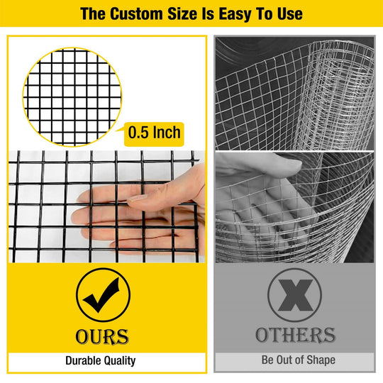 MEDEHOO Chicken Wire Chicken Fence Chicken Wire Mesh Netting Animal Barrier