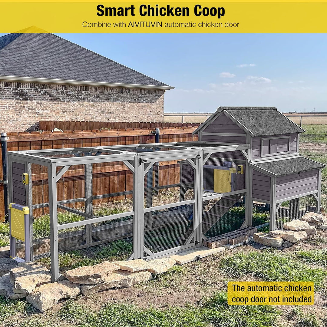 MEDEHOO Chicken Coop Extra Large Chicken House Outdoor Poultry Cage for 8-10 Chickens