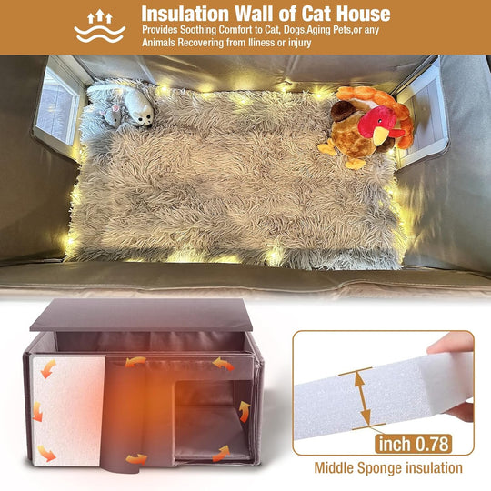 AIR91-G/F-ZJ Outdoor Cat House Insulated