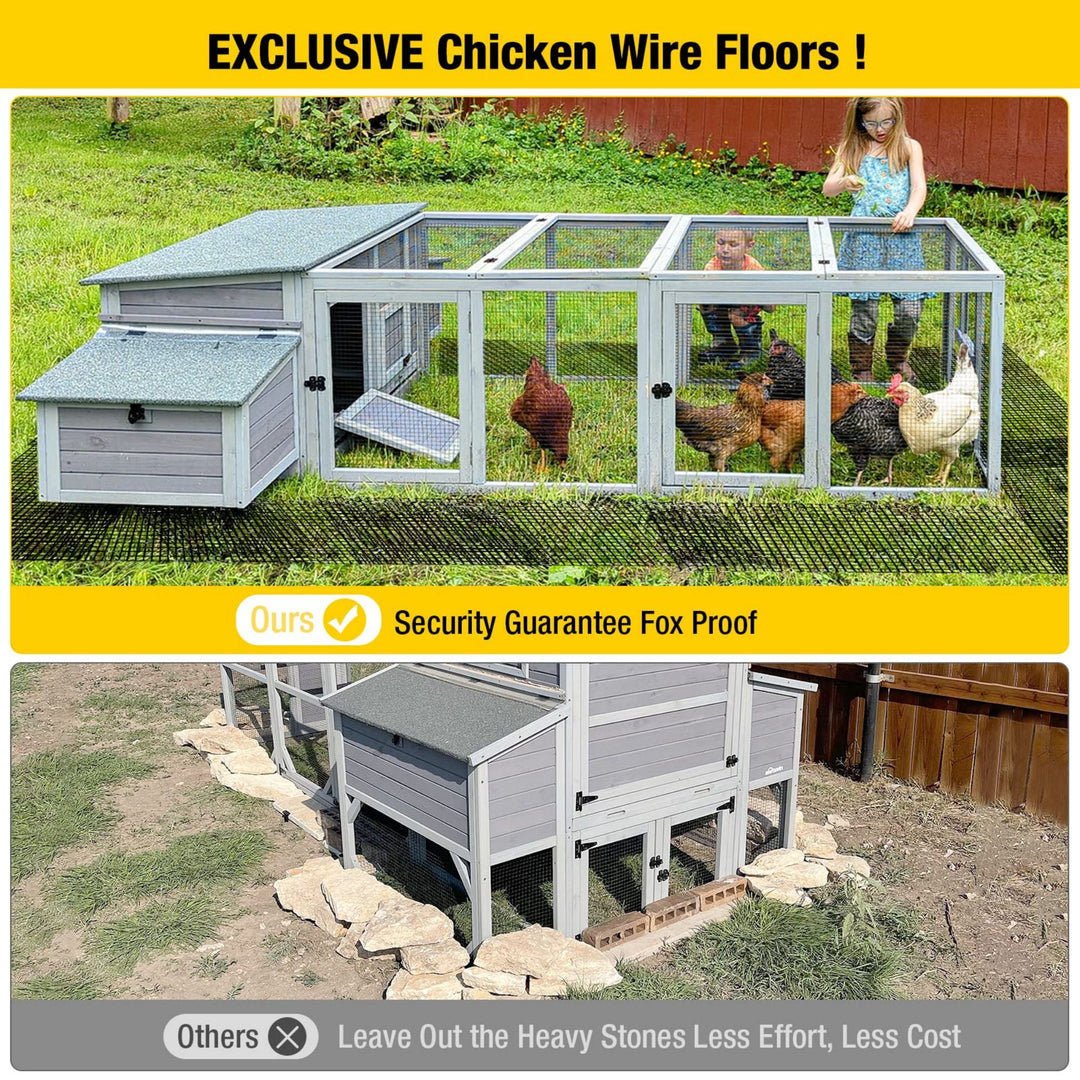 MEDEHOO Chicken Wire Chicken Fence Wire Mesh Netting Cages Animal Barrier Garden Aviary Plant Craft Projects