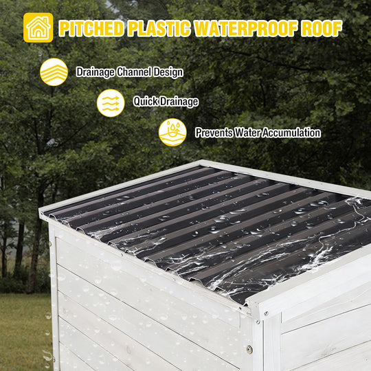MEDEHOO Outdoor Storage Cabinet with Adjustable Shelves, Metal Frame, Waterproof Storage Shed with Floor for Garden Tools, Black