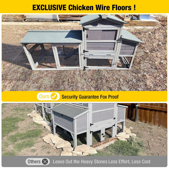 MEDEHOO Chicken Wire Chicken Fence Chicken Wire Mesh Netting Animal Barrier