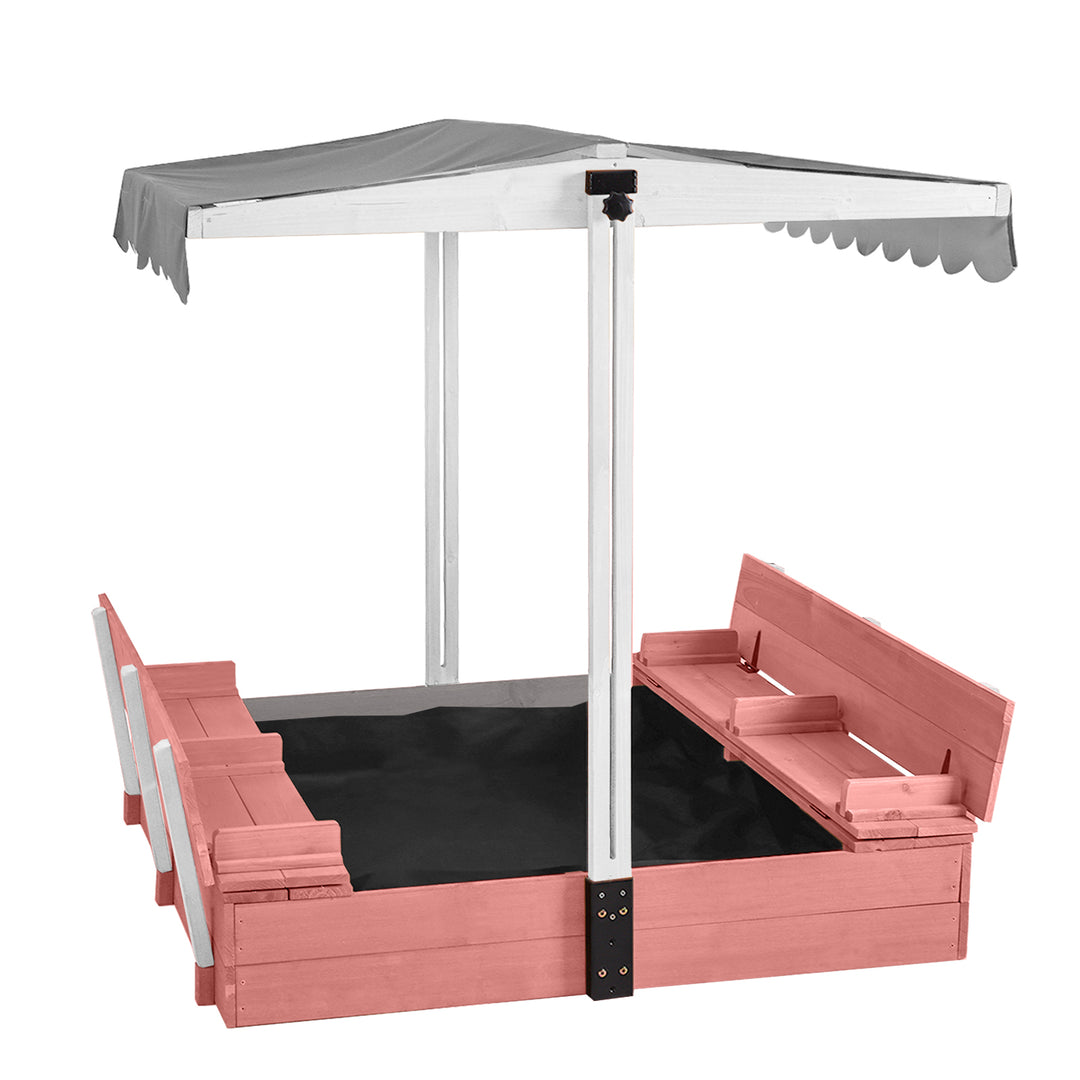 Aivituvin-GUT05 Kids Sandbox With Cover and Bench