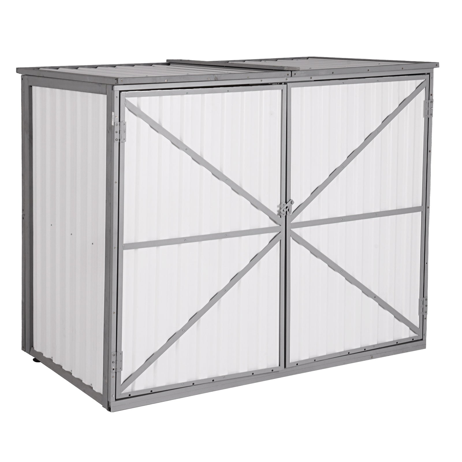 Plastic Garden Shed with Metal Frame & Adjustable Shelf – Aivituvin