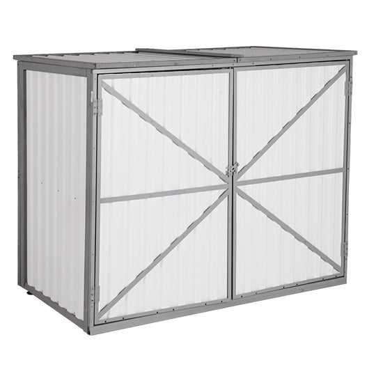 Aivituvin-AIR105-ZJ Plastic Storage Shed | Strong Metal Frame