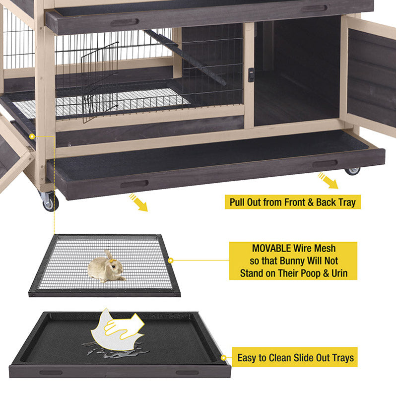 Aivituvin-AIR34 Ferret Guinea Pig Habitat (Inner Space 14.1 ft²)