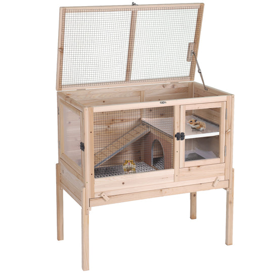 Aivituvin-AIR53-DG/WZ/OC Wooden Hamster Cage| Anti-Chew Design