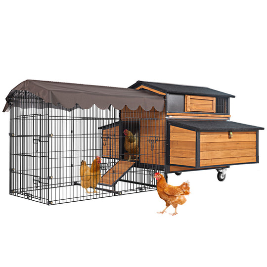 Aivituvin-AIR7019  Metal Frame Chicken Coop |Hen House for 4-6 Chickens