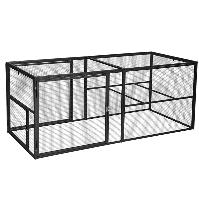 Morgete Metal Chicken Run, Expanded Enclosure Extension with AIR27, AIR31, AIR32