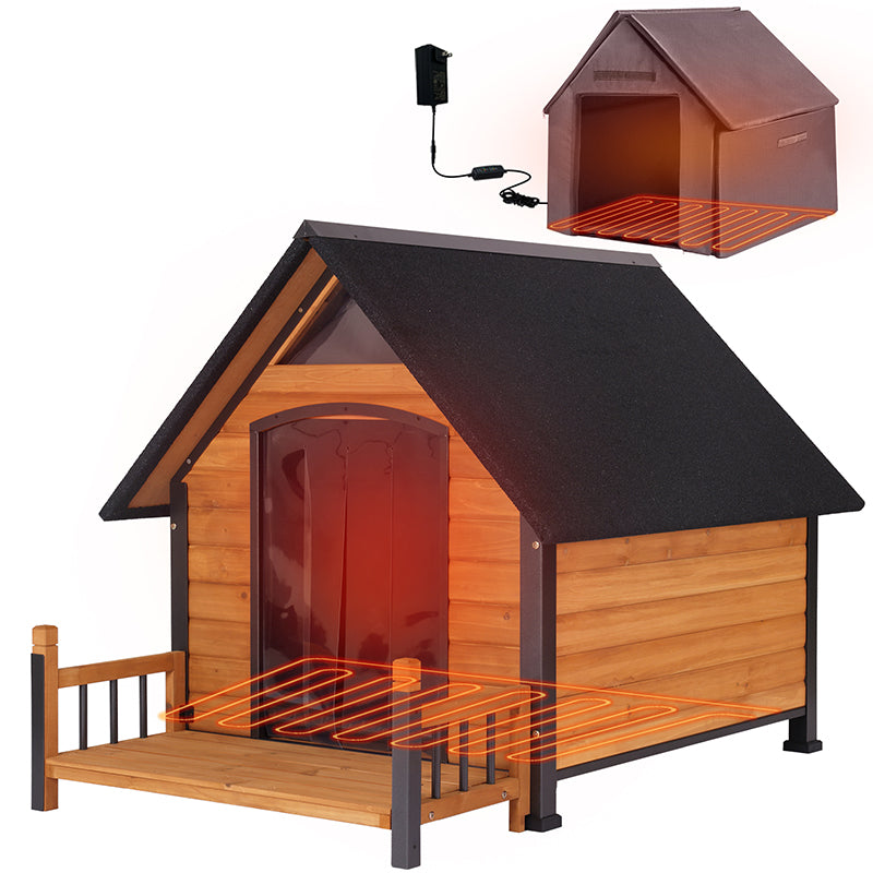 Aivituvin-AIR80/81-IN-HP Large Heated Dog House with Heating Pad | Insulation Liner