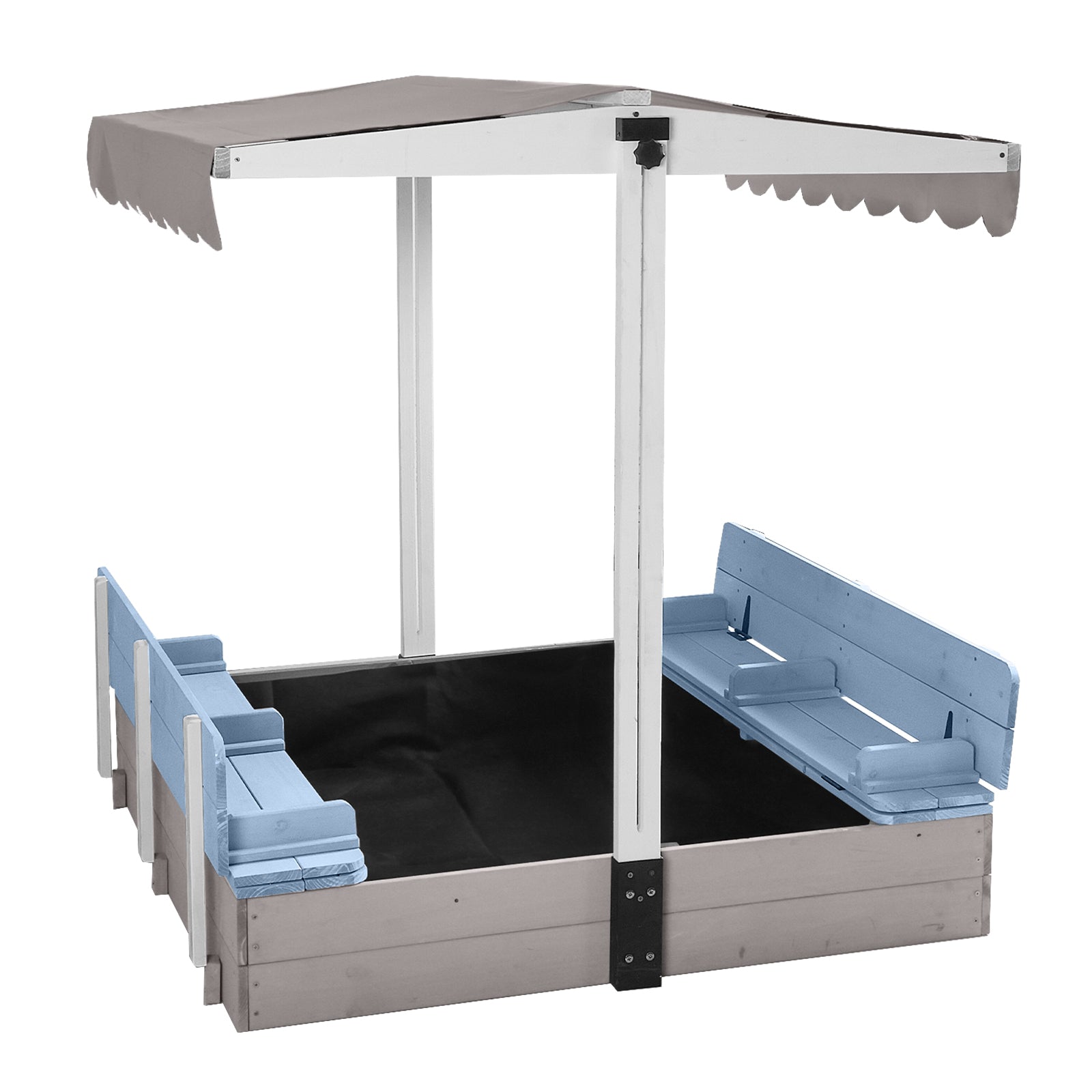Aivituvin Children's Sandbox With Cover and Canopy