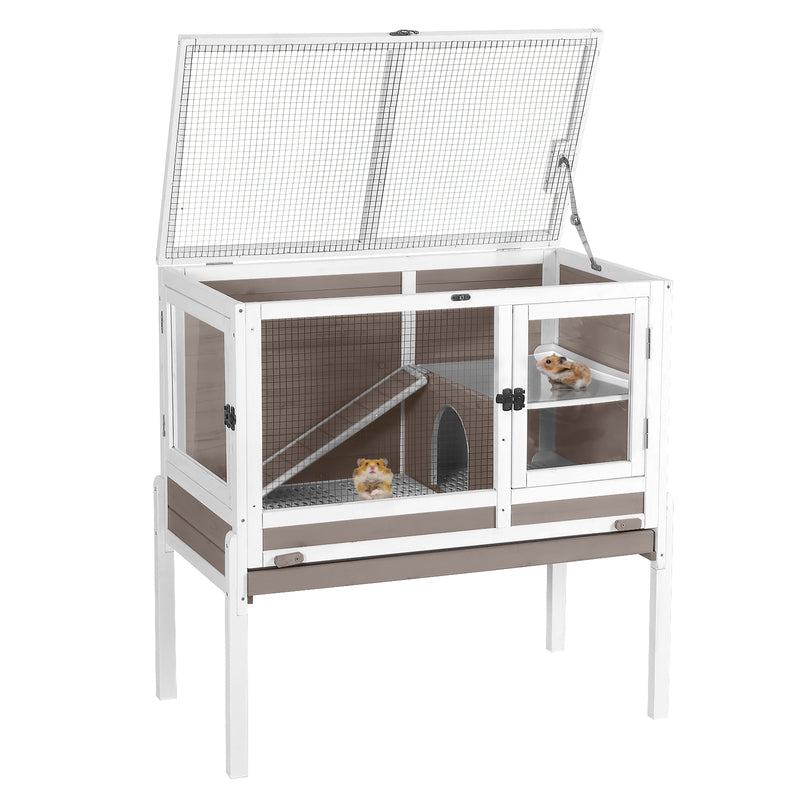 Aivituvin-AIR53-DG/WZ/OC Wooden Hamster Cage| Anti-Chew Design