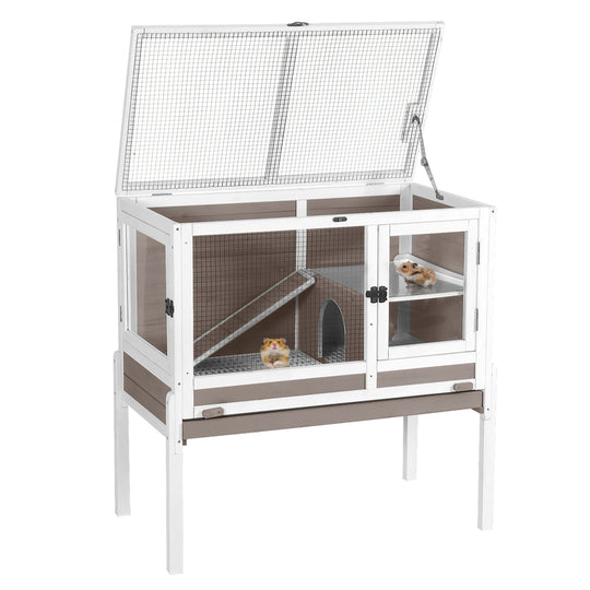 Aivituvin-AIR53-DG/WZ/OC Wooden Hamster Cage| Anti-Chew Design