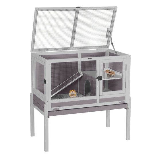 Aivituvin-AIR53-DG/WZ/OC Wooden Hamster Cage| Anti-Chew Design