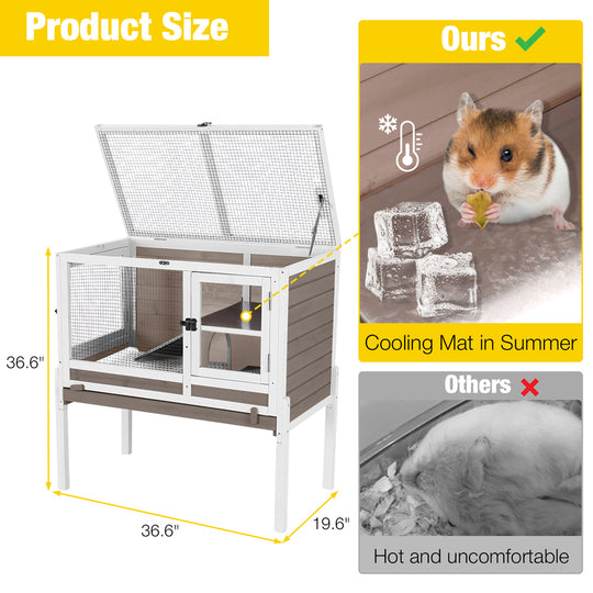 Aivituvin-AIR53-DG/WZ/OC Wooden Hamster Cage| Anti-Chew Design