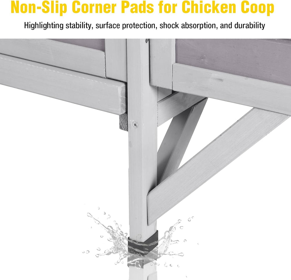 Morgete AIR7020 Chicken Coop for 2 Chickens Home Ues Outdoor Small Wooden Chicken House with Expandable Run for Poultry Duck Coop Pull Out Tray Quail Cage,Hen Habitat