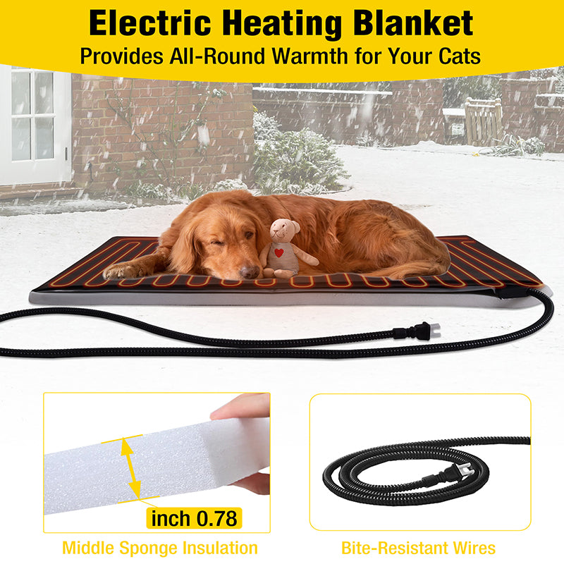 Aivituvin-AIR7024-IN-HP Outdoor Heated Dog House |Metal Frame