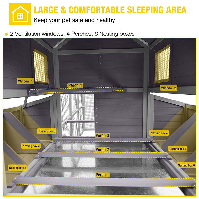 Aivituvin Large Chicken Coop AIR46-M, 118