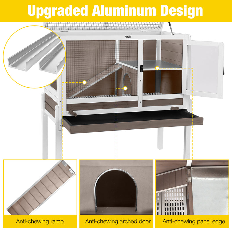 Aivituvin-AIR53-DG/WZ/OC Wooden Hamster Cage| Anti-Chew Design
