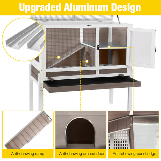 Aivituvin-AIR53-DG/WZ/OC Wooden Hamster Cage| Anti-Chew Design