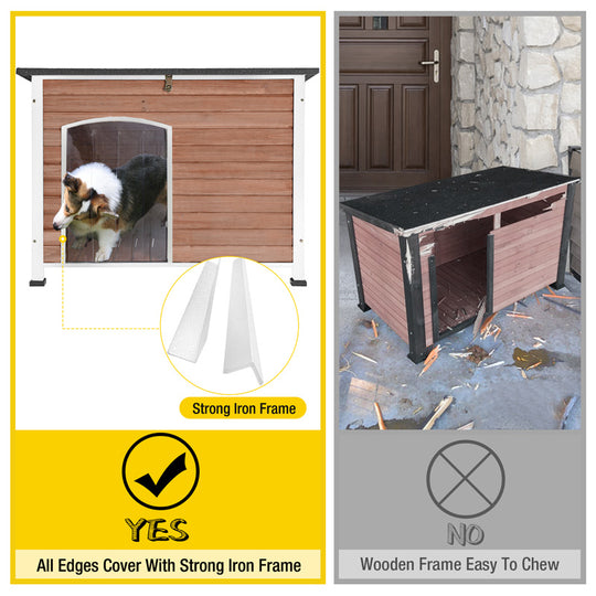 Aivituvin-AIR73/74/75/76 Wooden Heavy Duty Dog Crates House| Strong Iron Frame