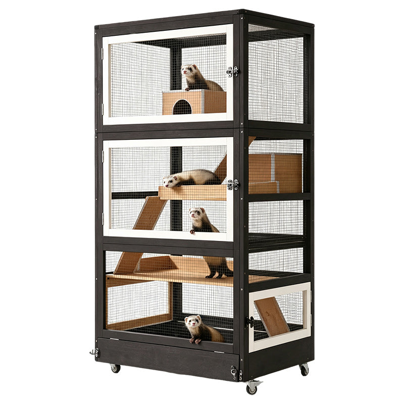 Aivituvin-AIR56 Large Wooden Chinchilla Ferret Cage