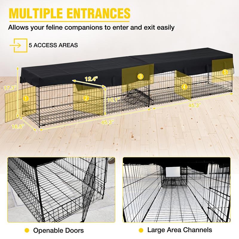 Aivituvin Walk-in Cat Enclosure AIR37-M, 62.6