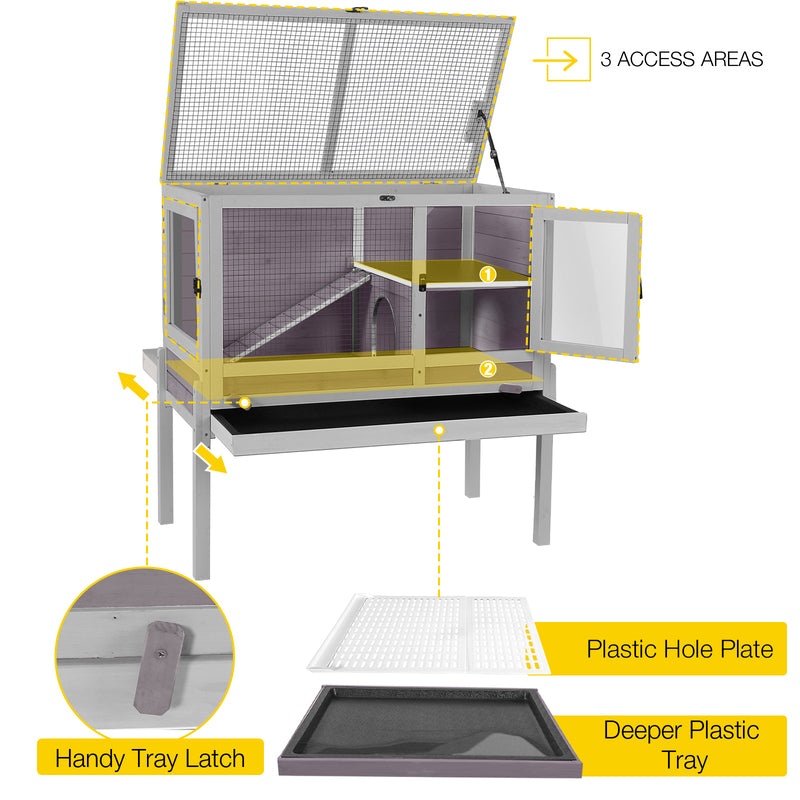 Aivituvin-AIR53-DG/WZ/OC Wooden Hamster Cage| Anti-Chew Design