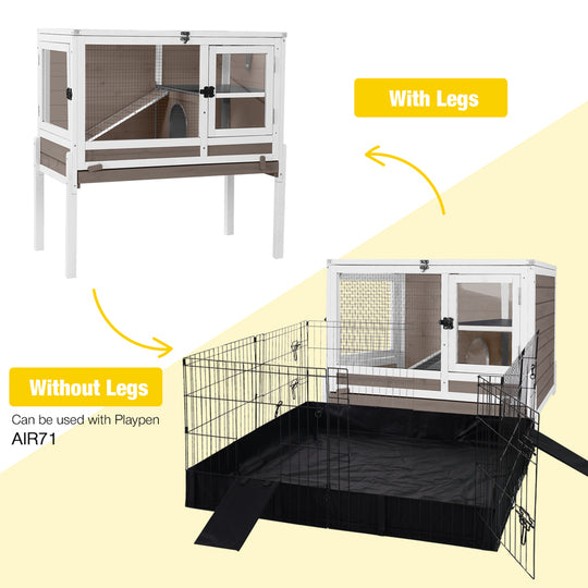 Aivituvin-AIR53-DG/WZ/OC Wooden Hamster Cage| Anti-Chew Design