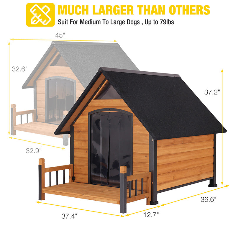 Aivituvin-AIR80/81/87-IN Insulated Dog House with Liner Inside| Iron Frame